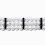 Hematite &amp; Pearl Multi-Strand Choker Necklace,