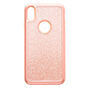 Coque de protection pour portable paillettes couleur dor&eacute; rose - Compatible avec iPhone XS,