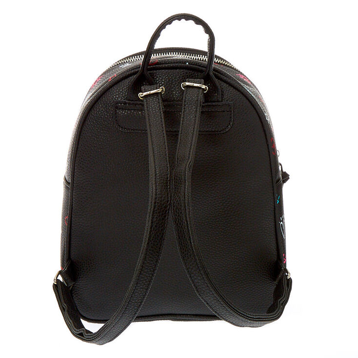 Icon Small Backpack - Black | Claire's