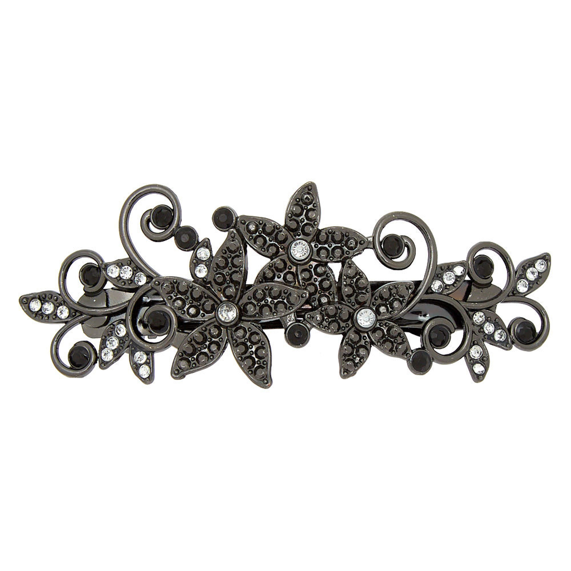 View Claires Hematite Filigree Hair Barrette information