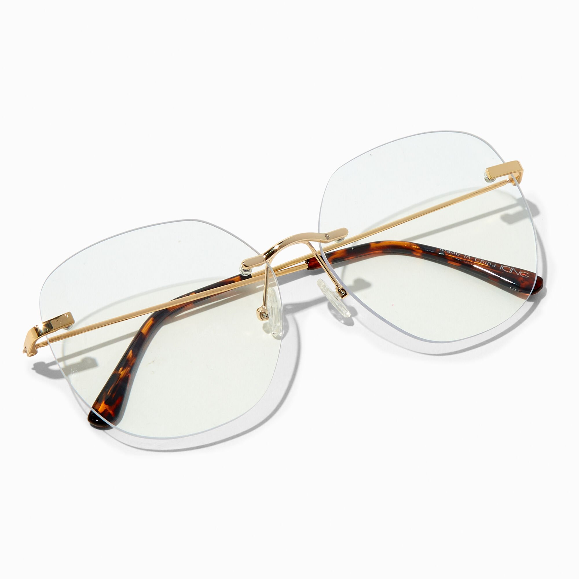 Rimless Round Clear Lens Frames Claire s US