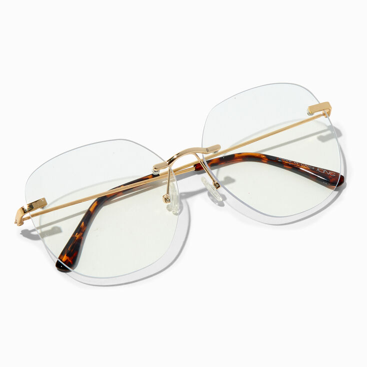 Rimless Round Clear Lens Frames | Claire's US