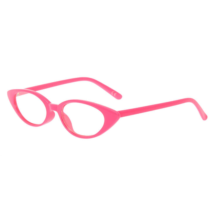Cat Eye Clear Lens Frames Pink Claire S Us
