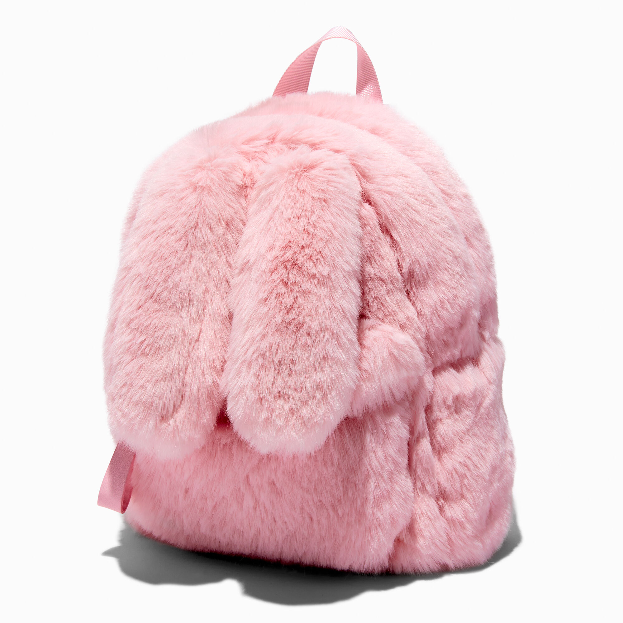 Pink Bunny Plush Backpack Claire s