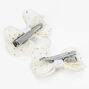 Claire&#39;s Club Special Occasion Chiffon Bow Hair Clips - 4 Pack,