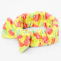 Yellow Pineapple Plush Makeup Bow Headwrap,