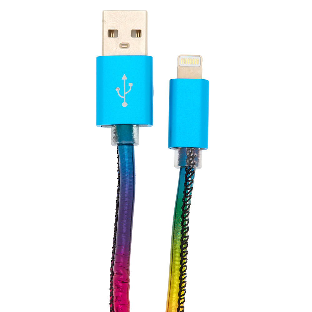 Metallic Rainbow USB Cord,