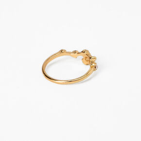 Gold Embellished Celestial Midi Ring,