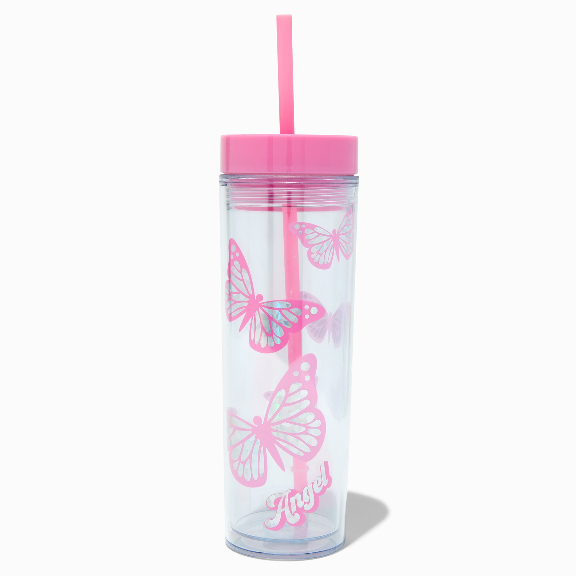 View Claires Y2K Butterfly Tumbler information