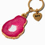 Pink &amp; Purple Quartz Best Friends Keychains - 2 Pack,