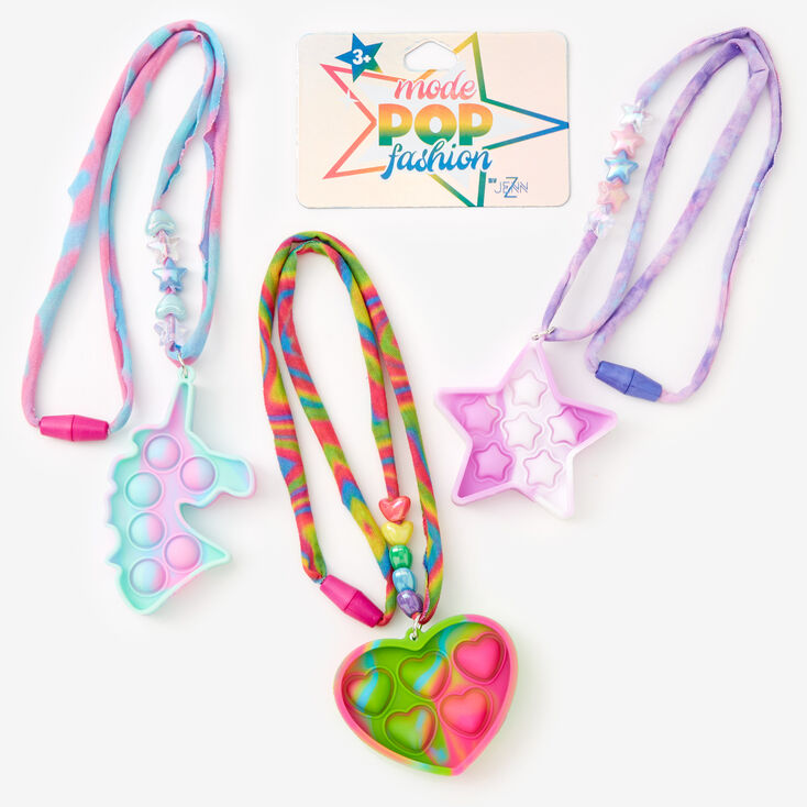 Pop Fashion Poppers Necklace Fidget Toy - Styles May Vary,