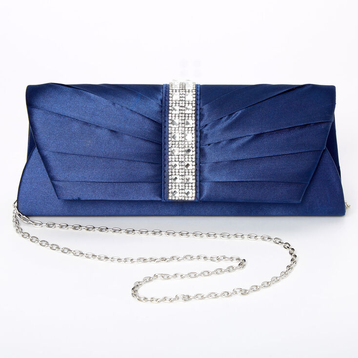 Claire's Pochette ornementée - Bleu marine