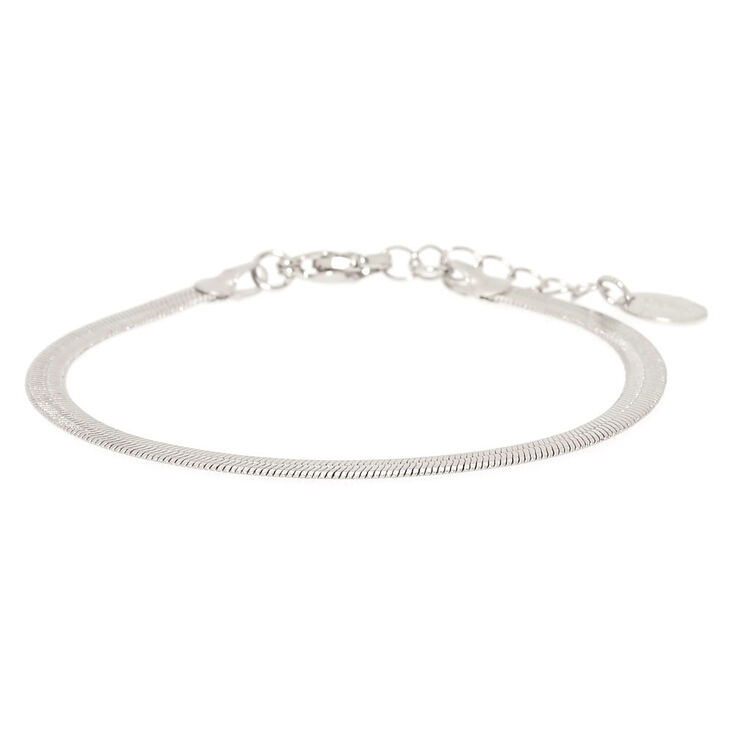 Silver Snake Chain Bracelet,