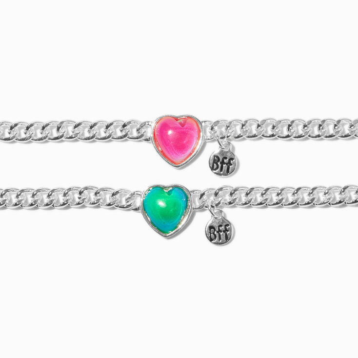 Best Friends Heart Mood Charm Bracelets - 2 Pack,