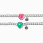 Best Friends Heart Mood Charm Bracelets - 2 Pack,