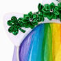 St. Patrick&#39;s Day Rainbow Veil Unicorn Headband,