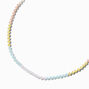 Pastel Beaded Chain Necklace,