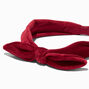 Claire&#39;s Club Maroon Corduroy Bow Headband,