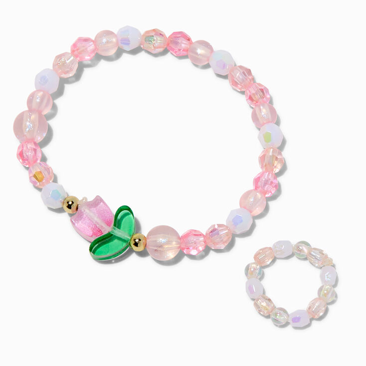Claire&#39;s Club Tulip Beaded Jewelry Set - 3 Pack,