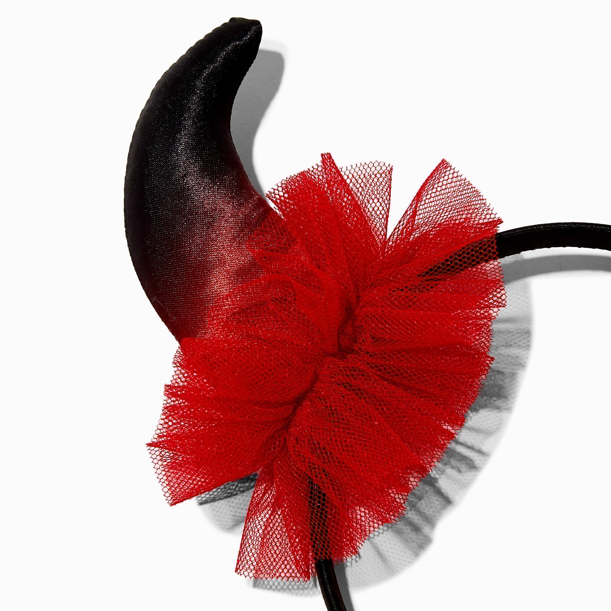 Devil Horns & Tulle Headband,