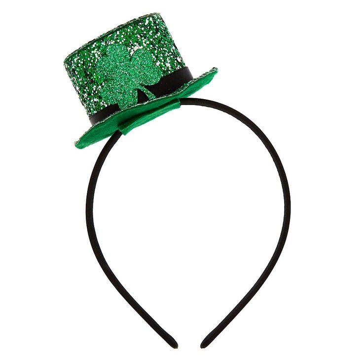 Glitter Irish Hat Headband - Green | Claire's US