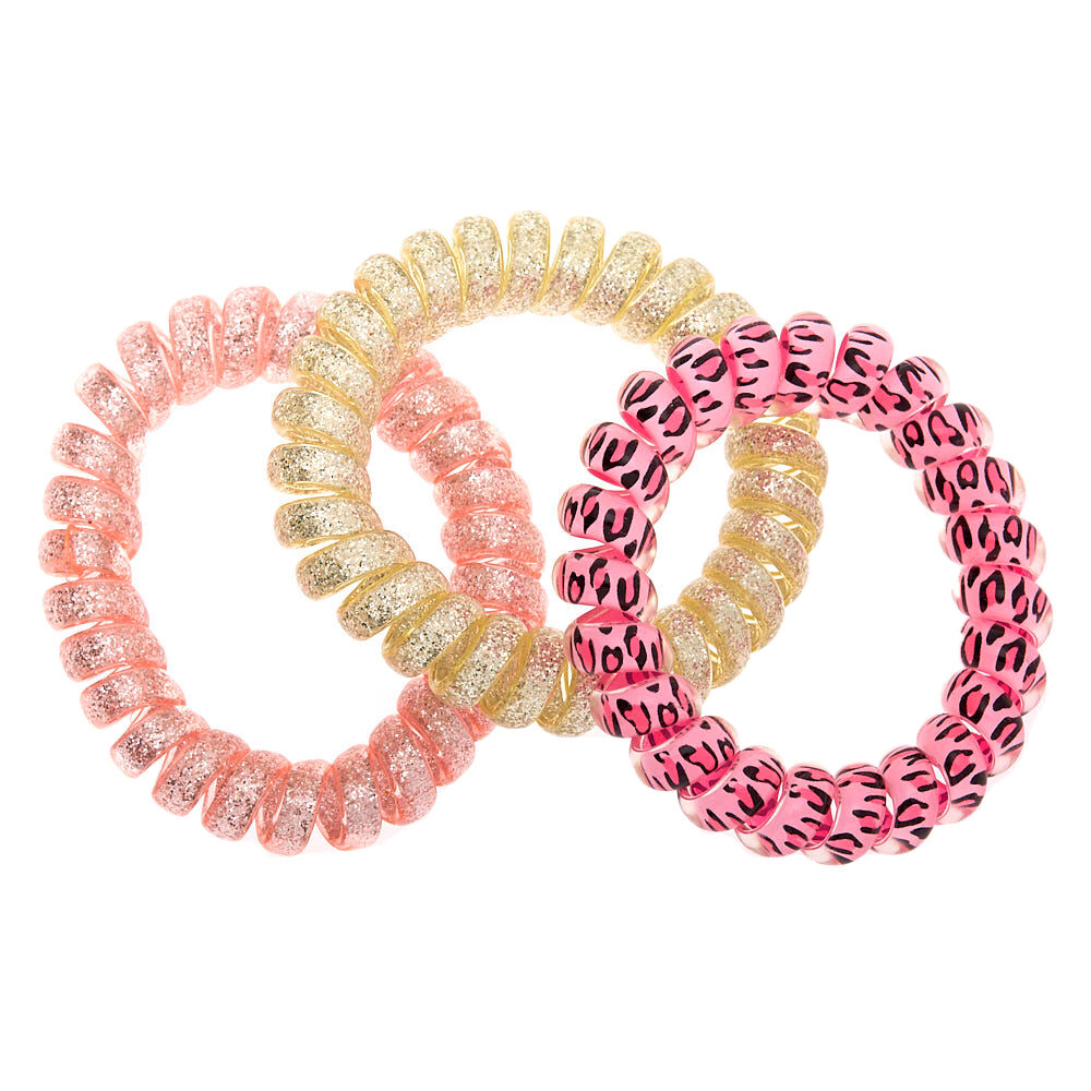 Claire's Club Cat Spiral Hair Bobbles - 3 Pack,