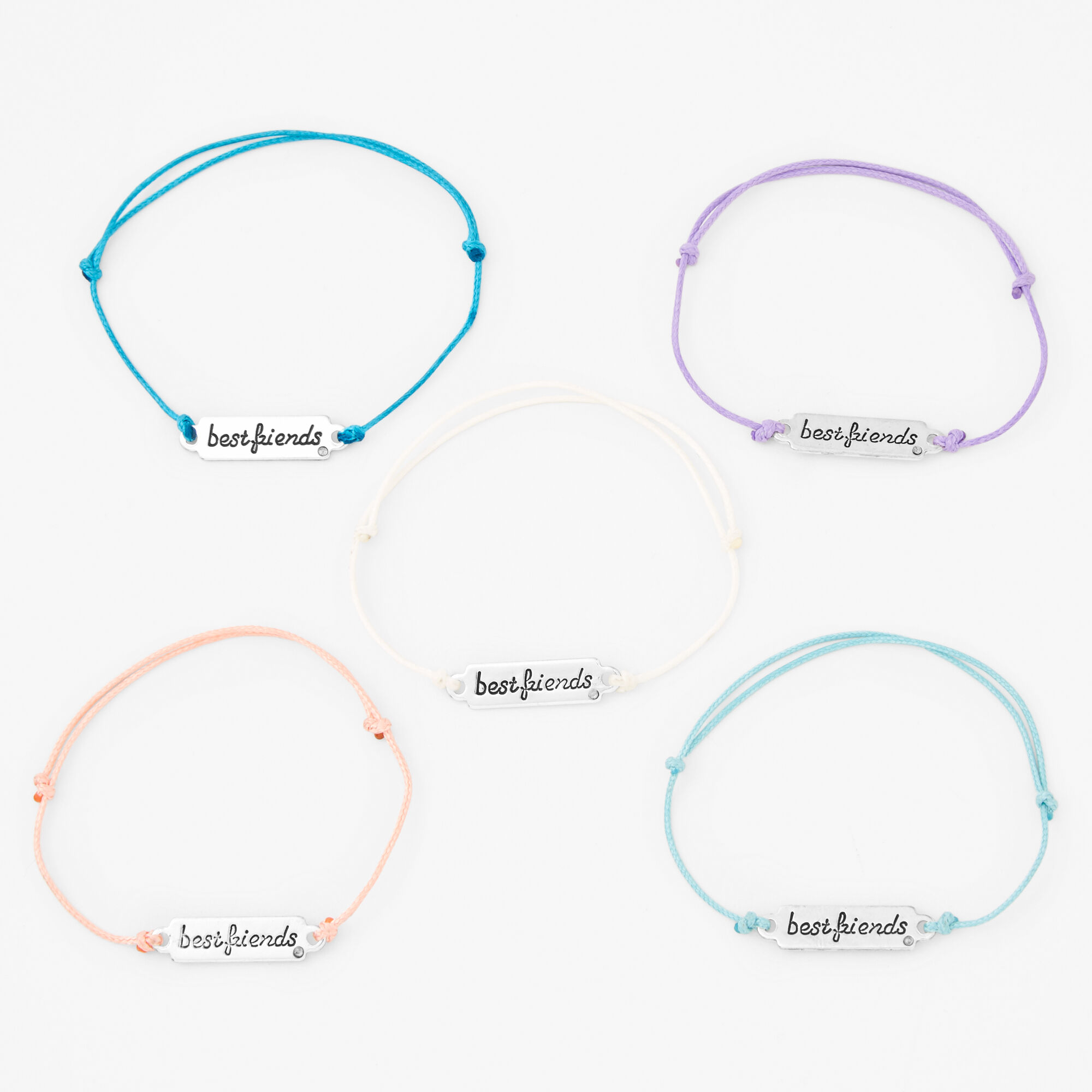 Best Friends Charm Bracelets - 5 Pack,