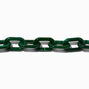 Gold-tone Malachite Chunky Chain Link Bracelet,