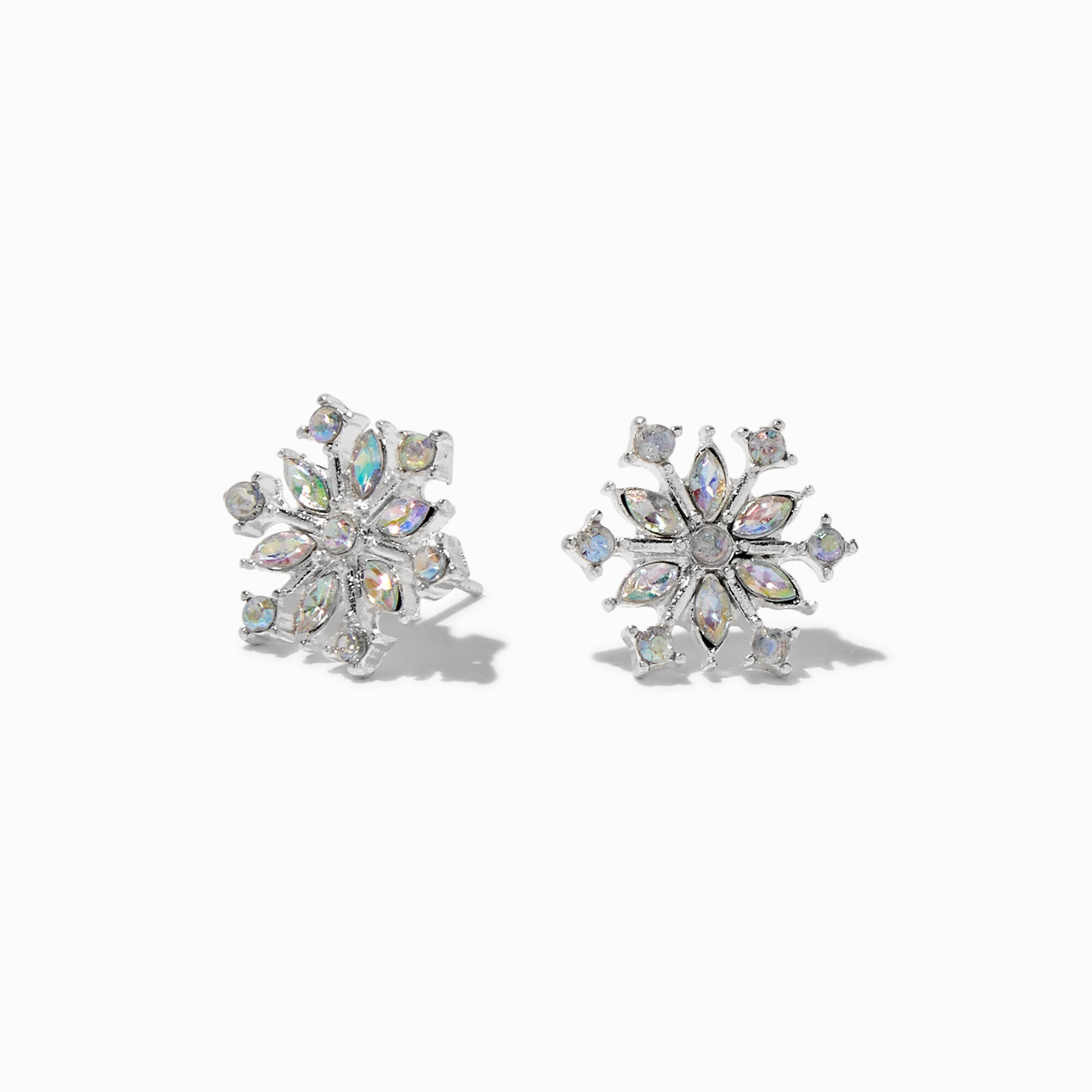 Snowflake Stud Earrings Claire s US