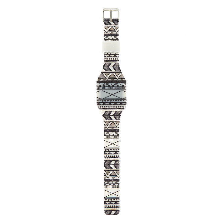 Claire's Montre à éclairage LED style aztèque