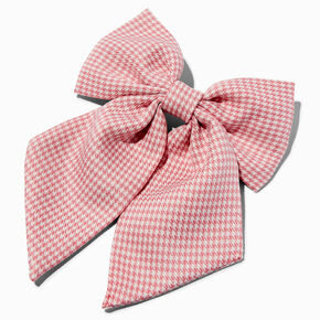 Mean Girls&trade; x Claire&#39;s Pink Houndstooth Hair Bow,