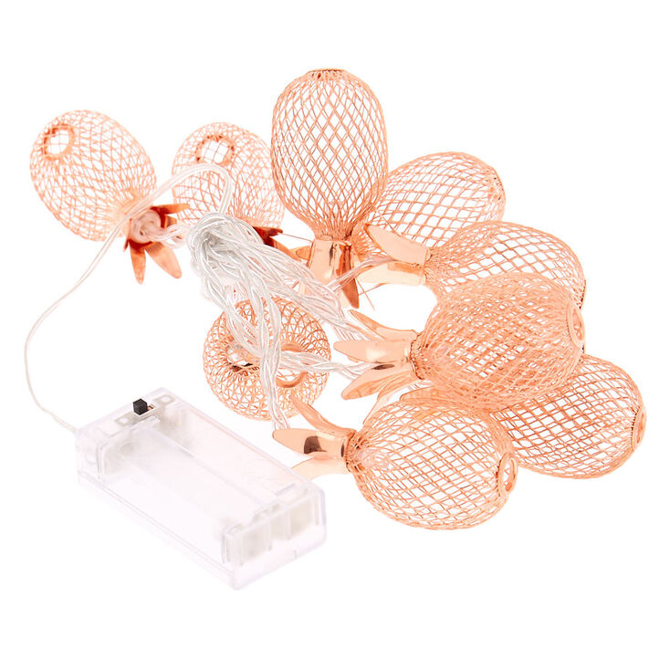 Rose Gold Pineapple Light Strands,