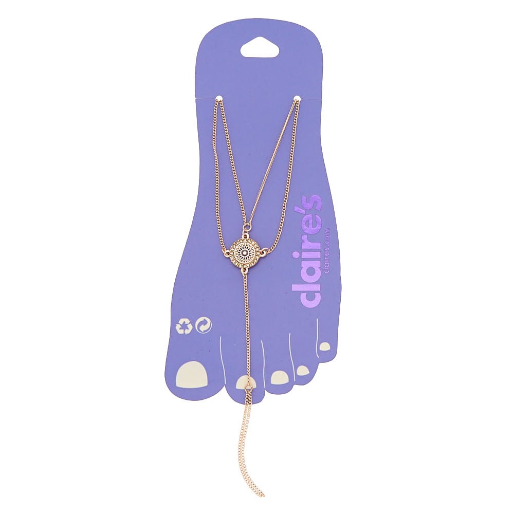 Gold Filigree Foot Chain Anklet,