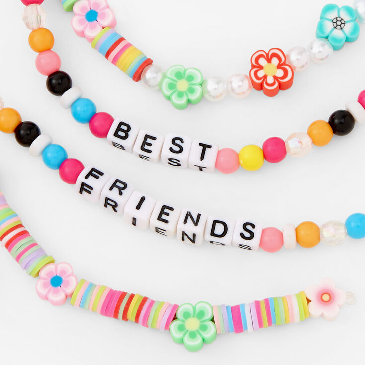 Best Friends Beaded Milkshake Charm Keyrings - 2 Pack,