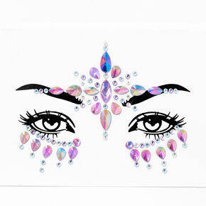 Iridescent Forehead Skin Gems - Lilac,