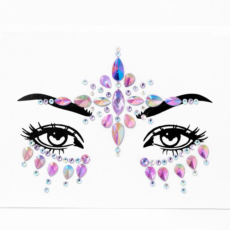 Lilac Iridescent Forehead Skin Gems,