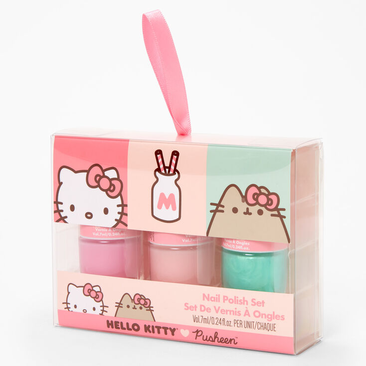 Pusheen® x Hello Kitty® Nail Polish Set - 3 Pack | Claire's US