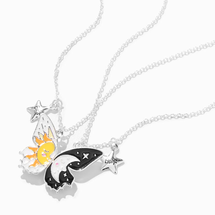 Best Friends Celestial Butterfly Pendant Necklaces - 2 Pack,