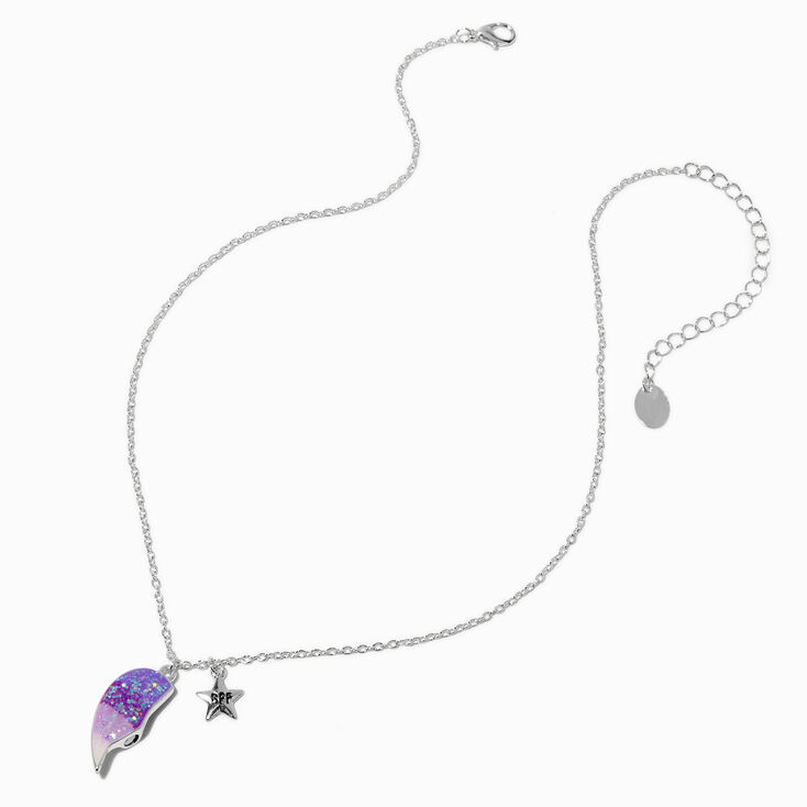 Best Friends Purple Ombr&eacute; Heart Pendant Necklaces - 3 Pack,