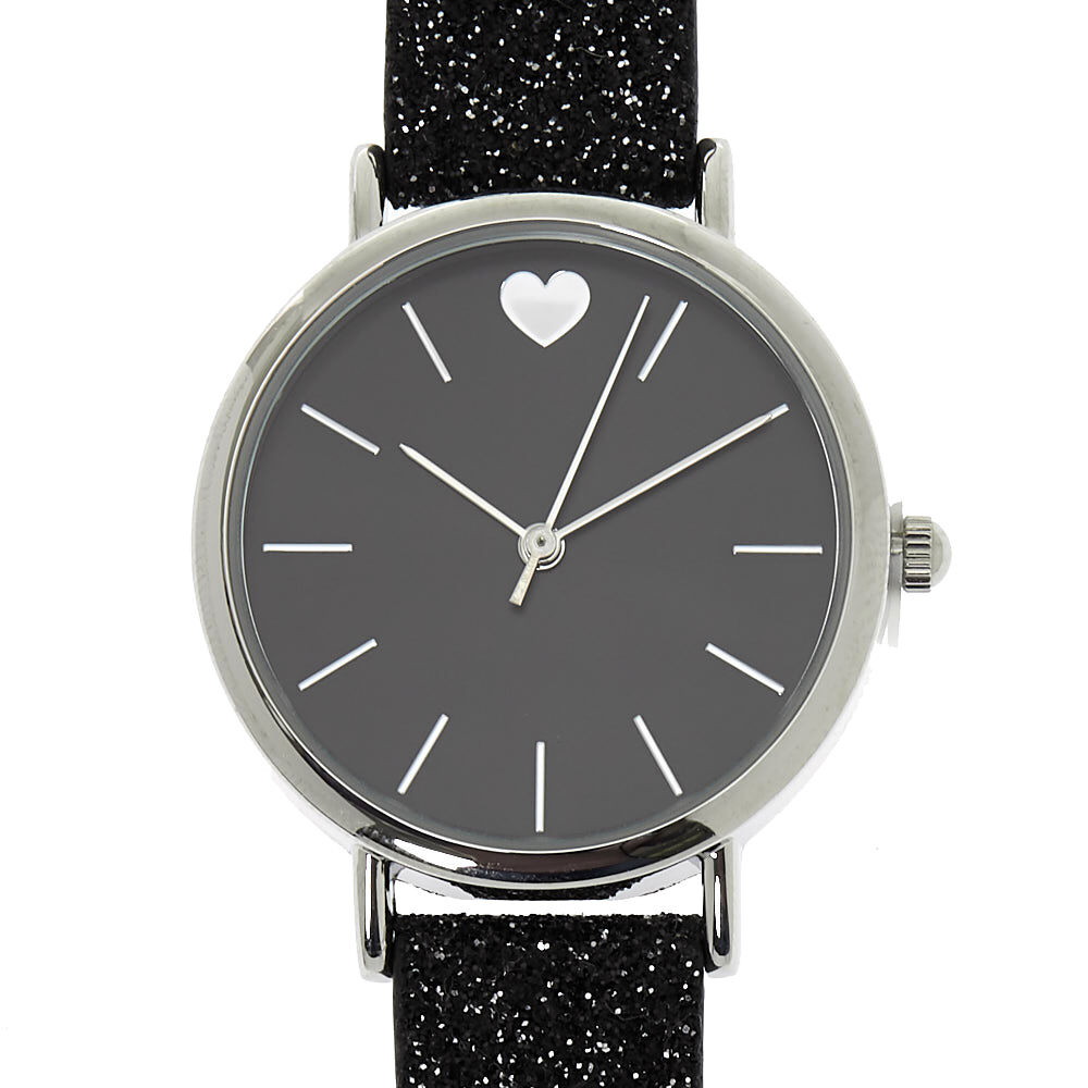 Glitter Classic Watch Black