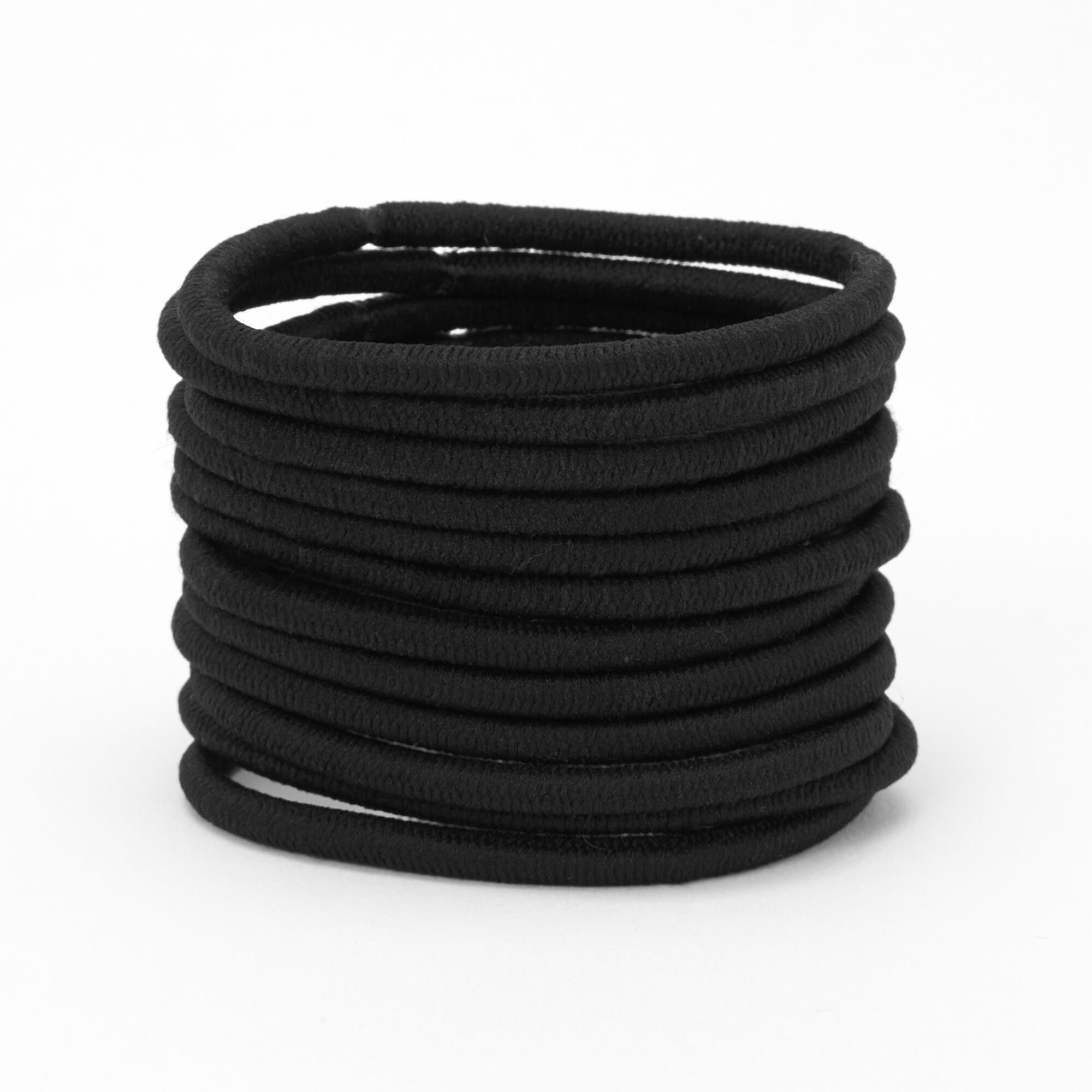 View Claires Luxe Hair Ties Black 12 Pack information