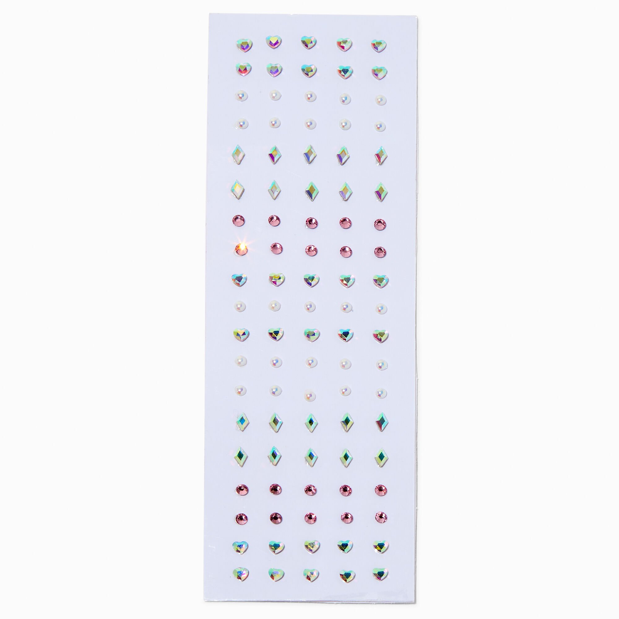Iridescent Shapes Body Gems - 100 Pack,