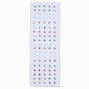 Iridescent Shapes Body Gems - 100 Pack,