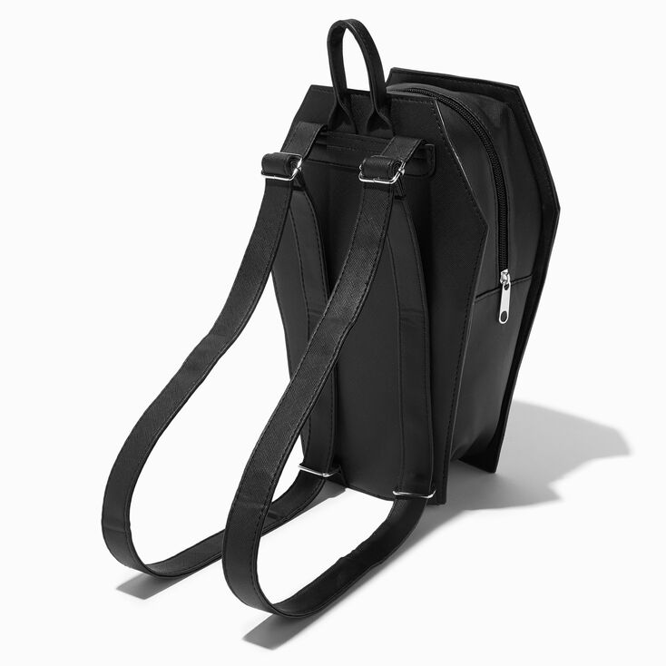 Sac &agrave; dos noir c&eacute;leste en forme de cercueil,