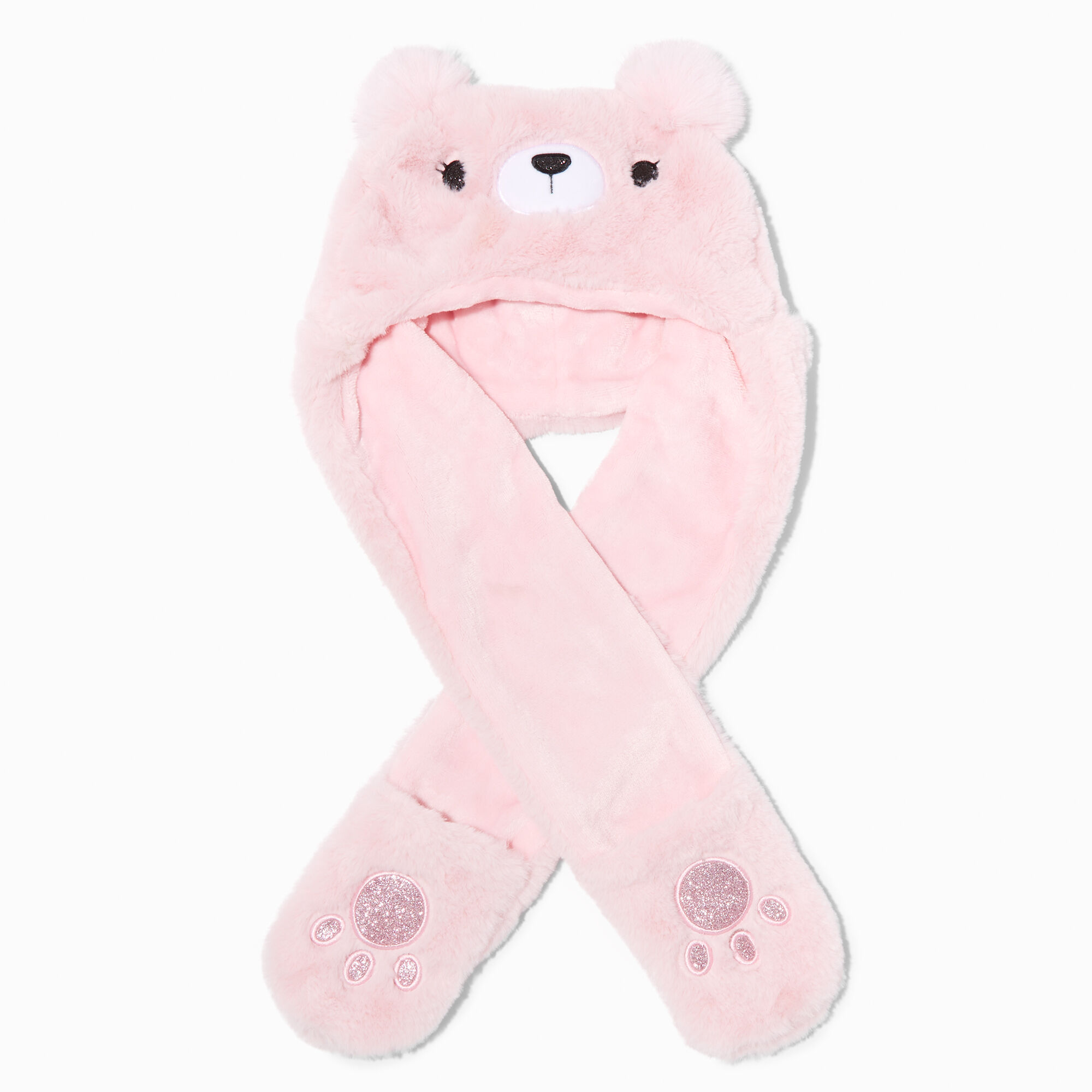 Claire's Club Bear Pink Hood,
