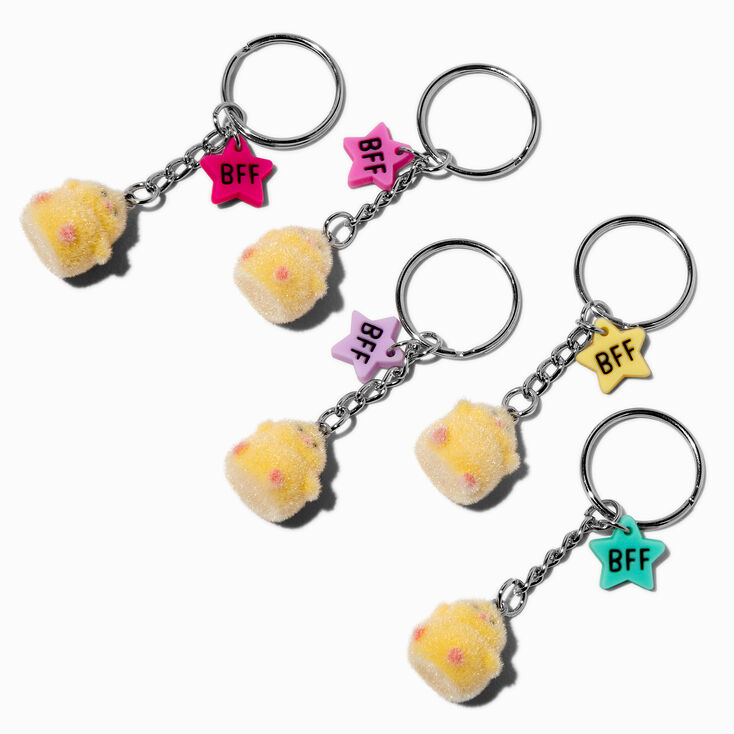 Fuzzy Chicks Best Friends Keychains - 5 Pack,