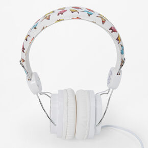 Butterfly White Headphones,