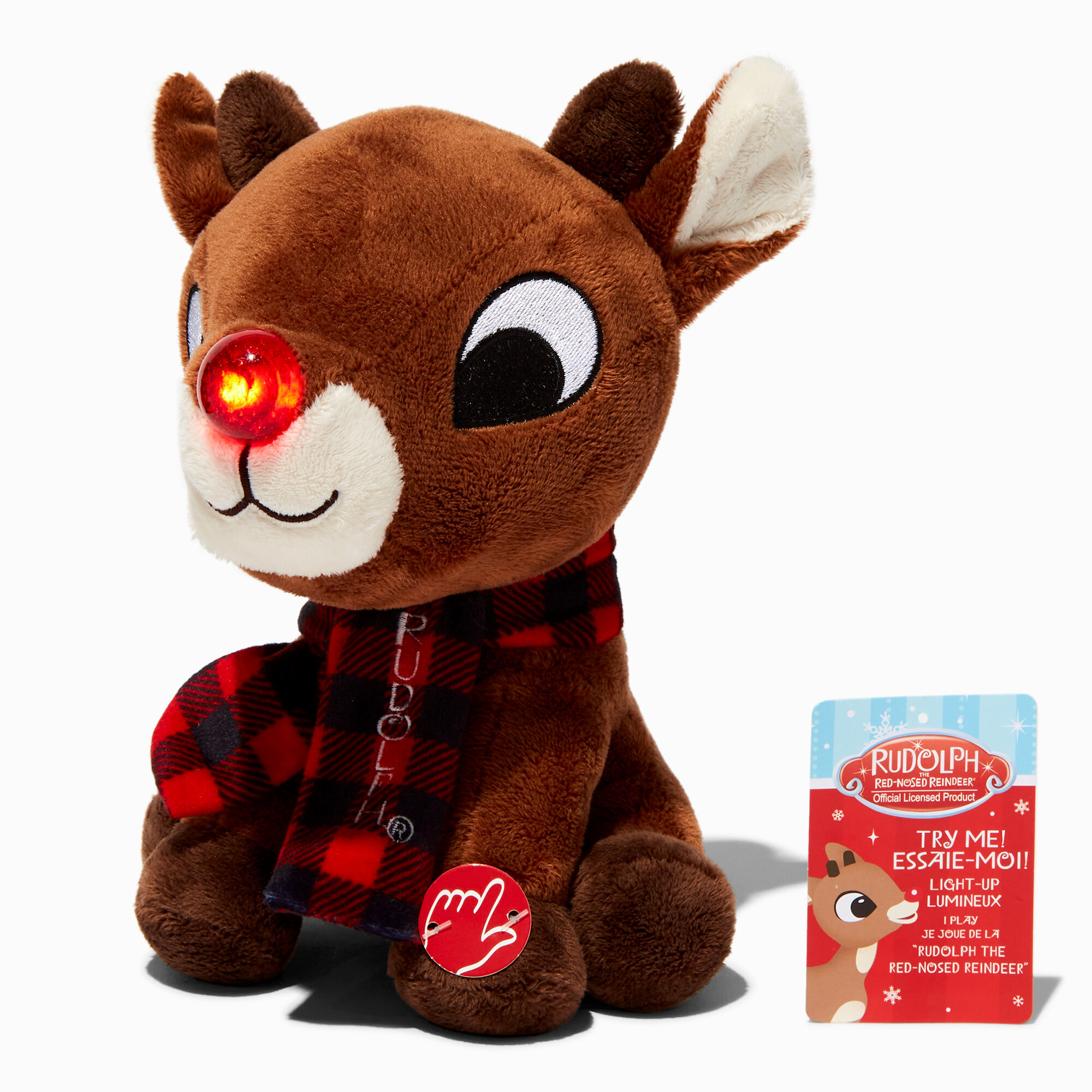 Musical rudolph stuffed animal store