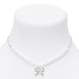 Claire&#39;s Club Silver Pearl Bow Embellished Jewelry Set - 3 Pack,