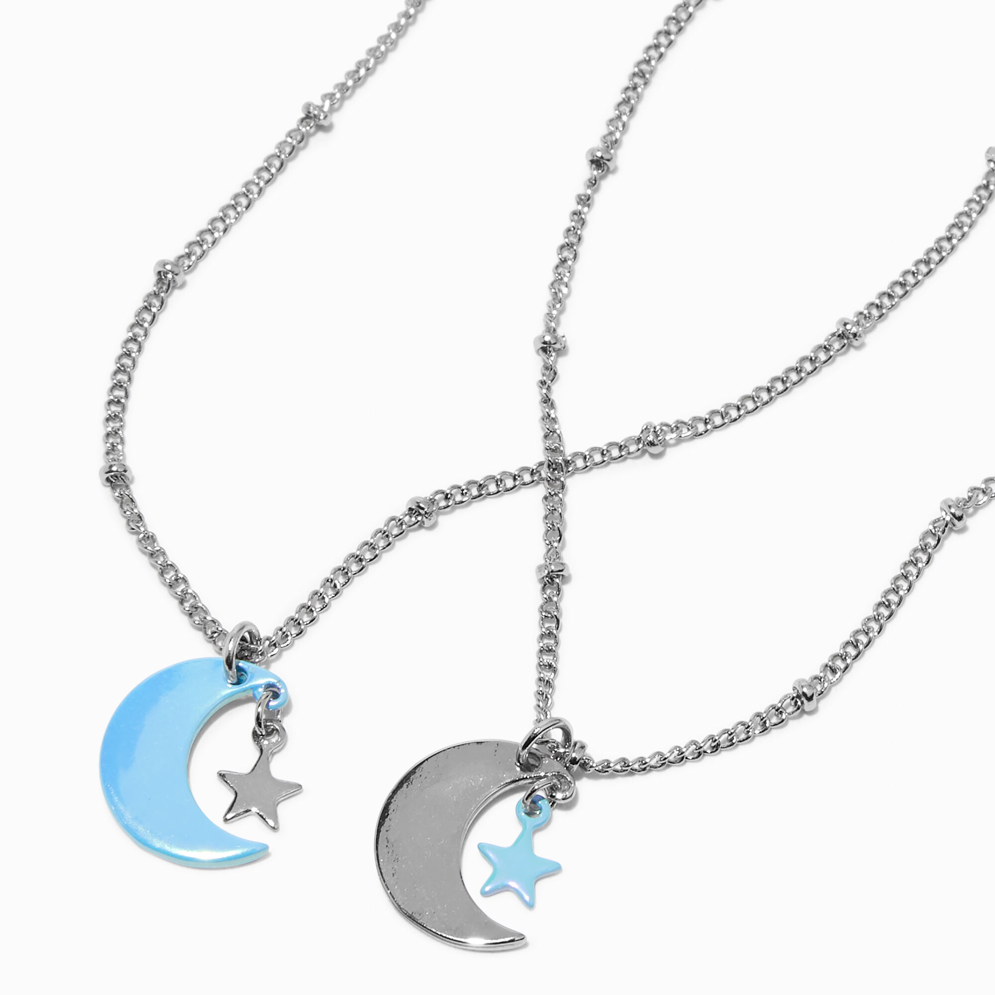 Best Friends Moon & Stars Pendant Necklaces (2 Pack),